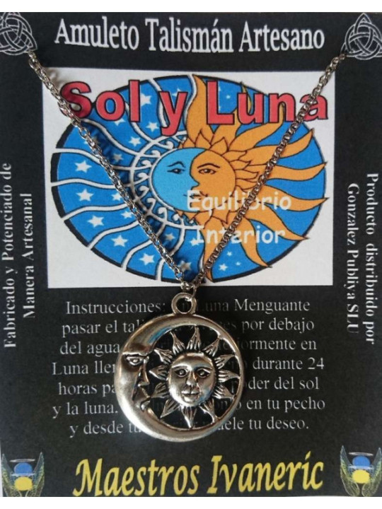 Talismán Artesano Sol y Luna