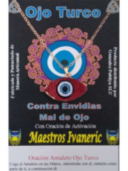 Amuleto Ojo Turco de Resina con Metal, Rojo