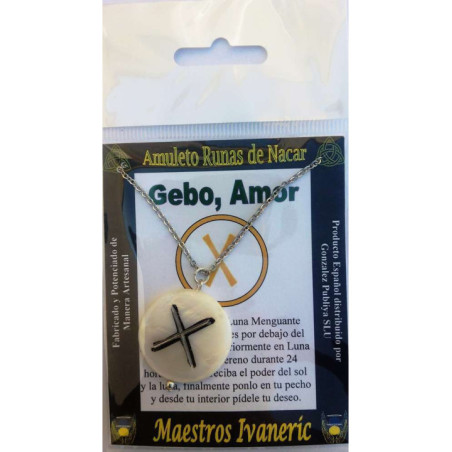 Colgante Runa del Amor. Atraer Amor.