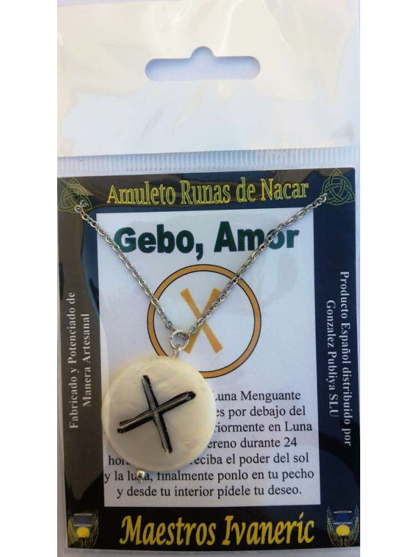 Colgante Runa del Amor. Atraer Amor.