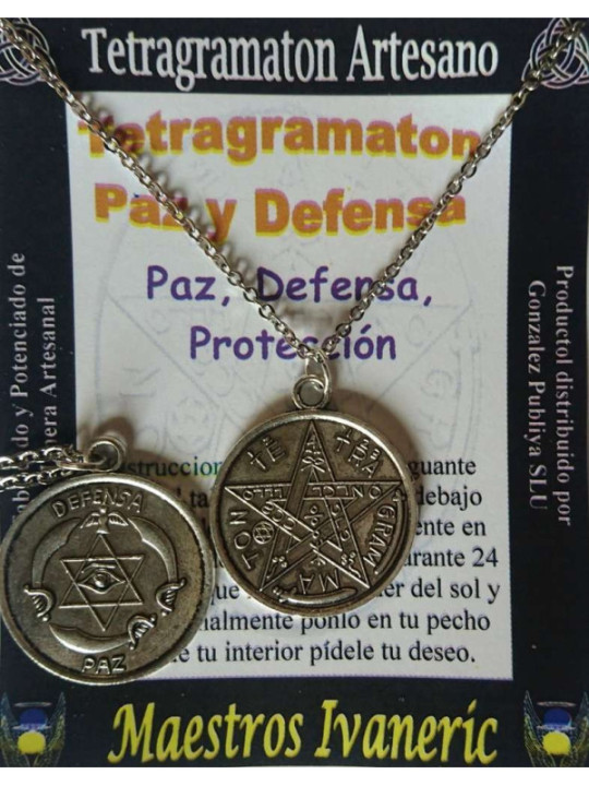 Amuleto Tetragramaton Paz y Defensa