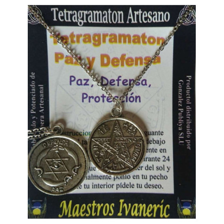 Amuleto Tetragramaton Paz y Defensa