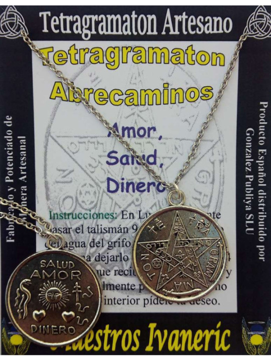 Amuleto Tetragramaton Abrecaminos