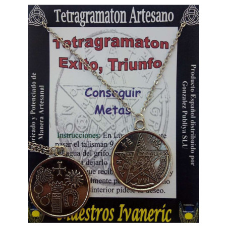 Amuleto Tetragramaton Éxito, Triunfo