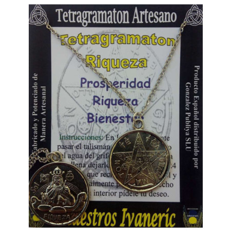 Amuleto Tetragramaton Riqueza