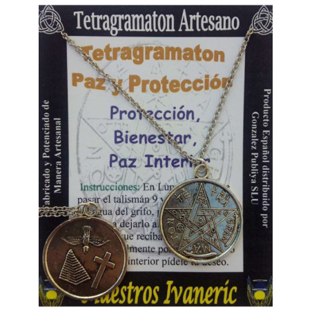 Amuleto Tetragramaton Paz y Protección