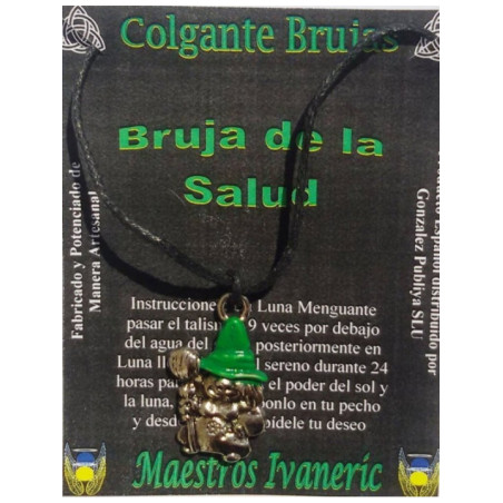 Amuleto Bruja de la Salud, 3 centímetros