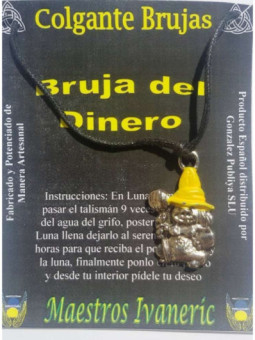 Amuleto Bruja del Dinero, 3 centímetros