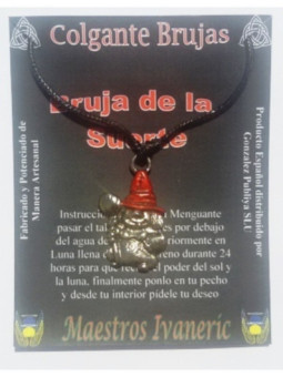 Amuleto Bruja de la Suerte, 3 centímetros