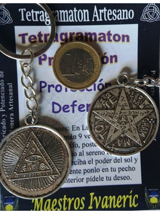 Amuleto Llavero Tetragramatón. Protección