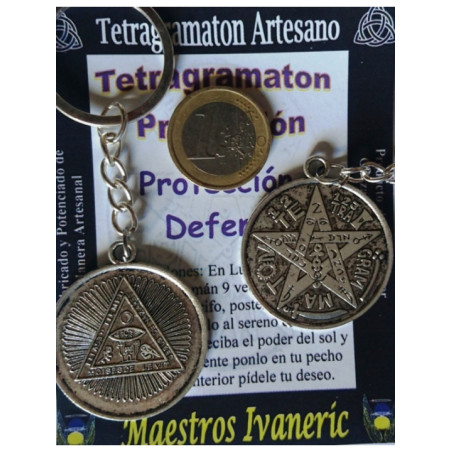 Amuleto Llavero Tetragramatón. Protección