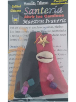 Poderoso Amuleto Morralito Santería, Abrecaminos