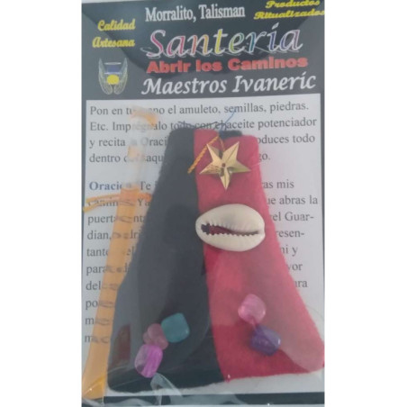 Poderoso Amuleto Morralito Santería, Abrecaminos