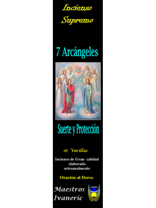 Incienso Supremo de los Arcángeles, 7 Arcángeles, Con Oración