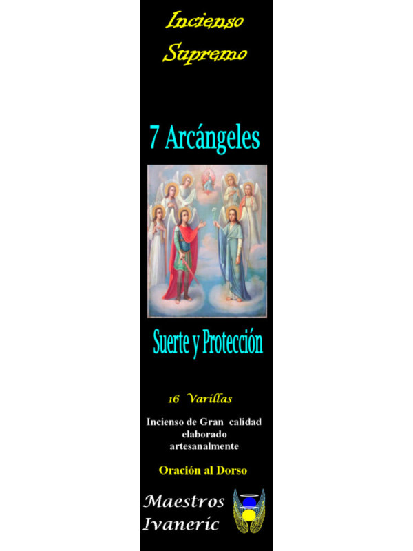 Incienso Supremo de los Arcángeles, 7 Arcángeles, Con Oración
