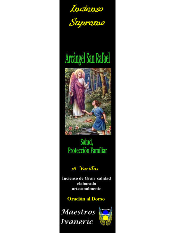 Incienso Supremo de los Arcángeles San Rafael, Con Oración
