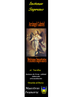 Incienso Supremo de los Arcángeles San Gabriel, Con Oración