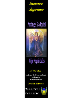 Incienso Supremo de los Arcángeles Zadquiel, Con Oración