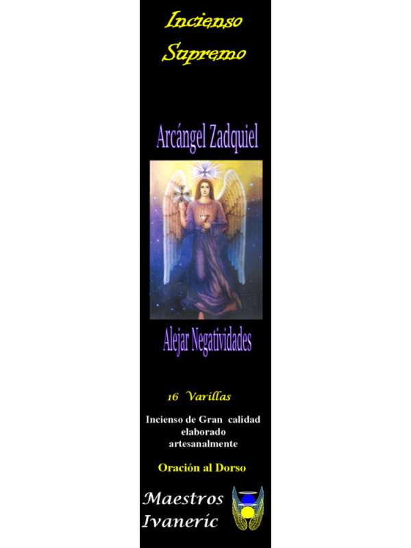 Incienso Supremo de los Arcángeles Zadquiel, Con Oración