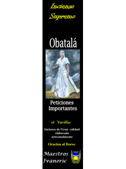 Incienso Supremo de Santería Obatalá, Con Oración