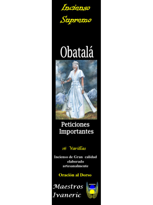 Incienso Supremo de Santería Obatalá, Con Oración