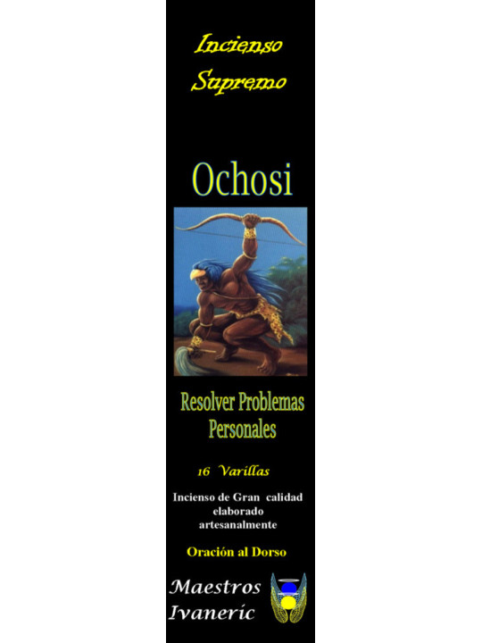Incienso Supremo de Santería Ochosi, Con Oración