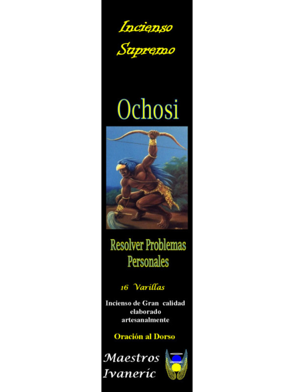 Incienso Supremo de Santería Ochosi, Con Oración