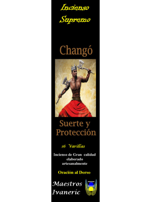 Incienso Supremo de Santería Changó, Con Oración
