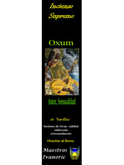 Incienso Supremo de Santería Oxum, Con Oración