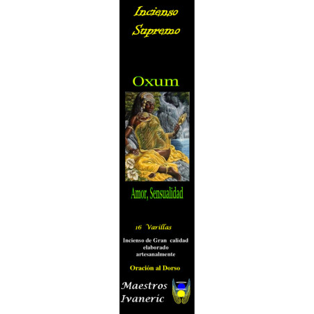 Incienso Supremo de Santería Oxum, Con Oración