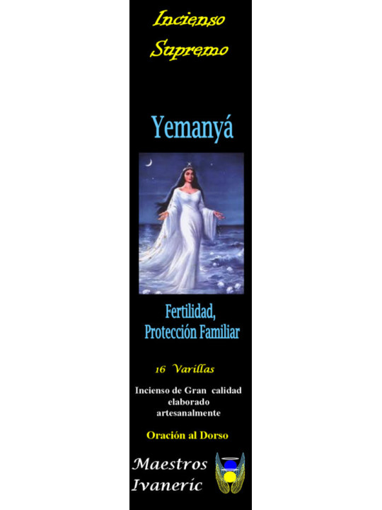Incienso Supremo de Santería Yemanyá, Con Oración