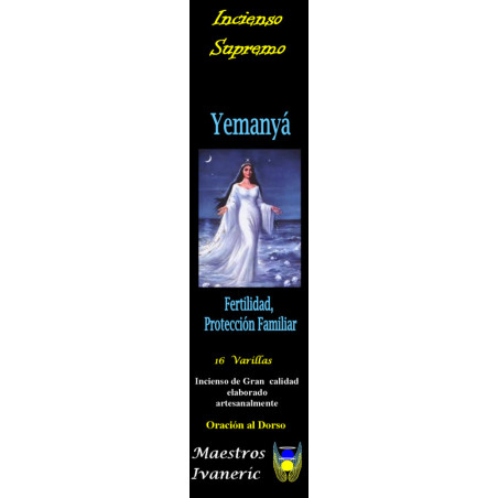 Incienso Supremo de Santería Yemanyá, Con Oración