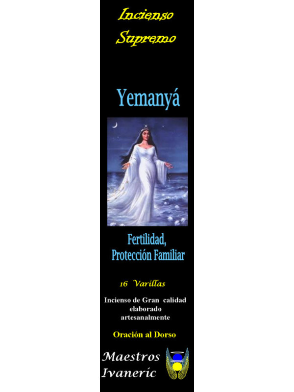 Incienso Supremo de Santería Yemanyá, Con Oración