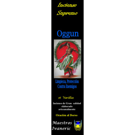 Incienso Supremo de Santería Oggun, Con Oración