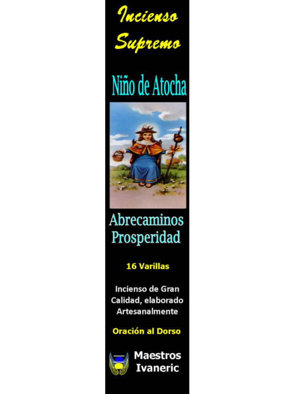 Incienso Supremo de Propósito Niño de Atocha, Con Oración