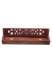 Caja Quemador de Incienso madera Tallada