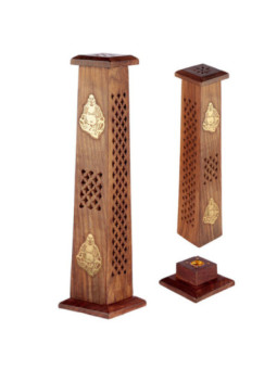 Torre Quemador de Incienso Madera Buddha