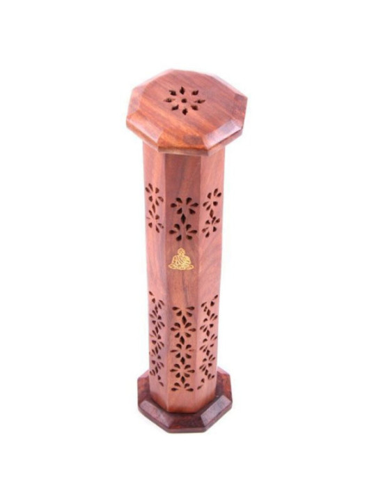 Torre Quemador de Incienso Madera Sheesham Buda