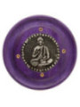 Quemador de Incienso Morado Redondo de Madera de Mango, Buda