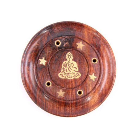 Quemador de Incienso Madera Sheesham Buda