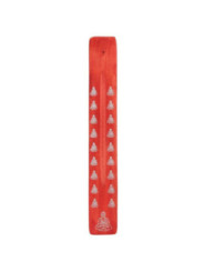 Soporte de Incienso Rojo de Madera Diseño Buda