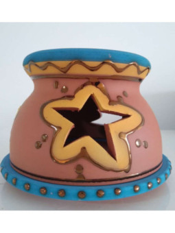 Incensario Artesanal Aroma Azul. 9cm