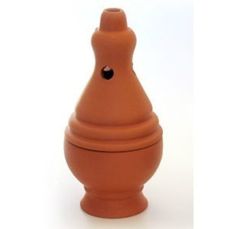 Incensario Artesanal de Barro 17 cm