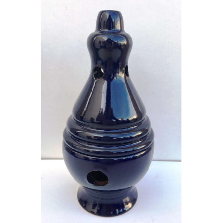 Incensario Artesanal Esmaltado Azul Botafumeiro 17 cm