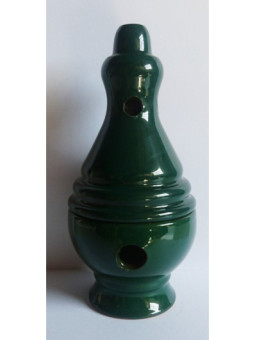 Incensario Artesanal Esmaltado Verde Botafumeiro 17 cm