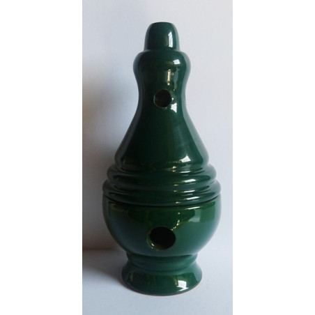 Incensario Artesanal Esmaltado Verde Botafumeiro 17 cm
