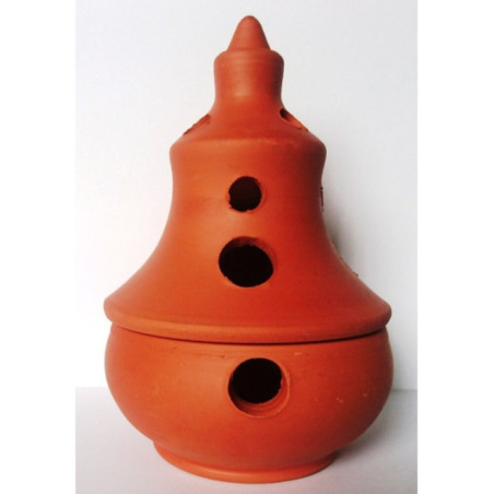 Incensario Artesanal de Barro 16cm