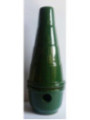 Incensario Artesanal Cartuja Esmaltado Verde 18cm