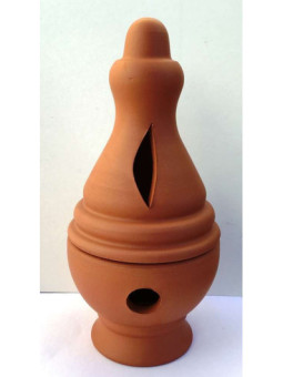 Incensario Artesanal de Barro Cofrade 17 cm