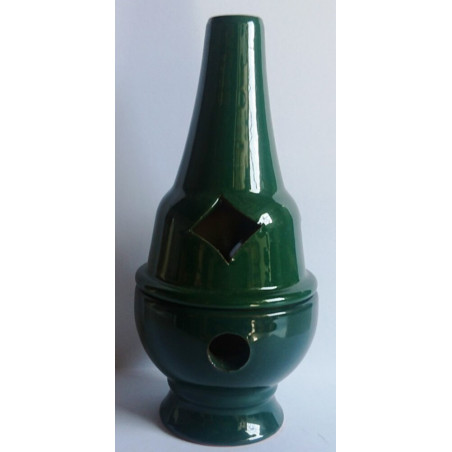 Incensario Artesanal Cofrade Esmaltado Marrón. 17cm